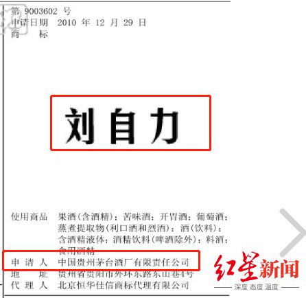 茅臺申請 高衛(wèi)東 商標 專家 保護性注冊,不排除推同名產品
